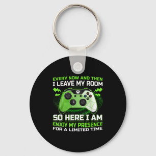 Funny Gamer I Don't Always Play Video Games Gift B Key Ring