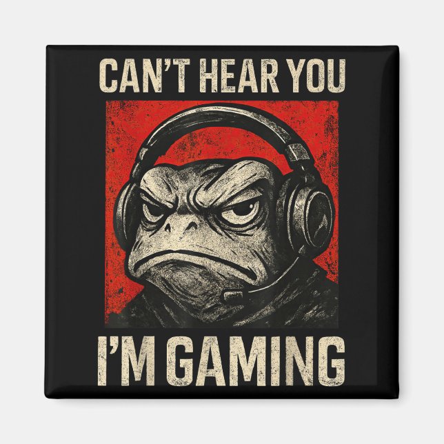 Funny Gamer Mpy Frog Art Men Women Boys Video Gami Magnet (Front)