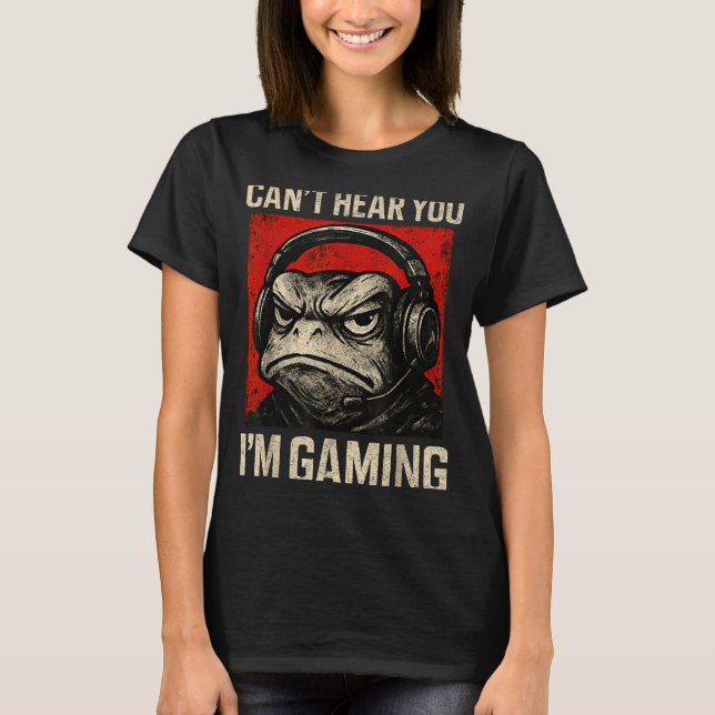 Funny Gamer Mpy Frog Art Men Women Boys Video Gami T-Shirt (Front)