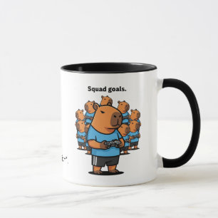 Funny Gamer Mug Capybara Squad – Pers