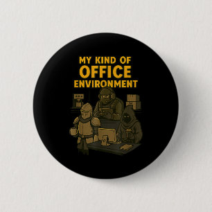 Funny Gamer Office Work Sarcasm Gamer Nerd Office  6 Cm Round Badge