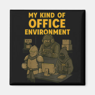 Funny Gamer Office Work Sarcasm Gamer Nerd Office  Magnet