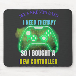 Funny Gamer Quote Controller Graphic Mouse pad 