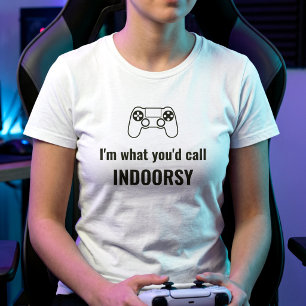 Funny Gamer Quote - Introvert Humour Womens T-Shirt