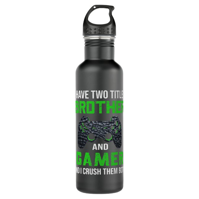 Funny Gamer Quote Video Games Gaming Boys Brother 710 Ml Water Bottle (Front)