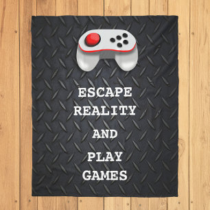 Funny Gamer Quotes Fleece Blanket
