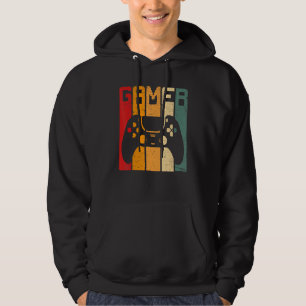 Funny Gamer Retro Video Games Vintage Gaming Boys Hoodie