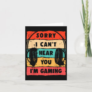 Funny Gamer Shirt For Teens Boys Men Video Gaming  Card