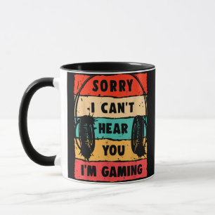 Funny Gamer Shirt for Teens Boys Men Video Gaming Mug