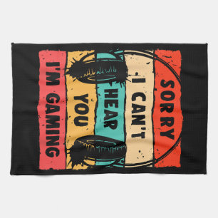 Funny Gamer Shirt for Teens Boys Men Video Gaming Tea Towel