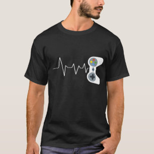 Funny Gamer Shirt - Gamer HeartBeat T-shirt- XMAS