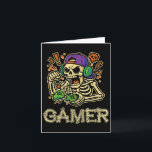 Funny Gamer Skeleton Gamer Teen Boys Video Gaming  Card<br><div class="desc">Funny Gamer Skeleton Gamer Teen Boys Video Gaming _1</div>