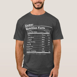 Funny Gamer Stats Custom Label Editable Gag Gift T-Shirt