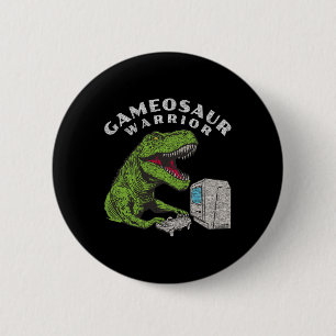 Funny Gamer Video Game Player 6 Cm Round Badge