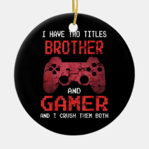 Funny Gamer Vintage Video Games For Boys Brother Ceramic Tree Decoration