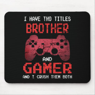 Funny Gamer Vintage Video Games For Boys Brother S Mouse Mat