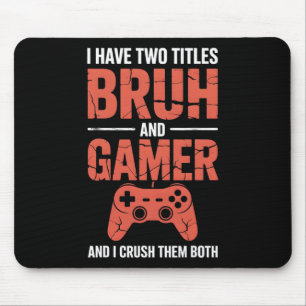 Funny Gamer Vintage Video Games For Boys Brother S Mouse Mat