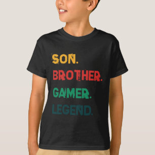 Funny Gamer Vintage Video Games For Boys Son Broth T-Shirt