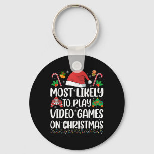 Funny Gamer Xmas Likely Play Video Games On Christ Key Ring