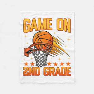 Funny Games On 2nd Grade Basketball First Day Of S Fleece Blanket