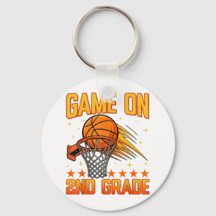 Funny Games On 2nd Grade Basketball First Day Of S Key Ring