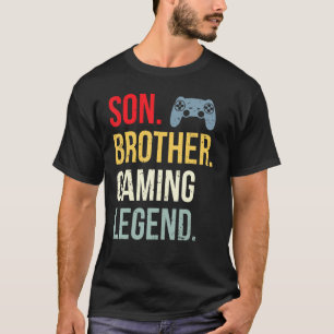 Funny Gaming Boys Girls Men Gamer Brother Video Ga T-Shirt