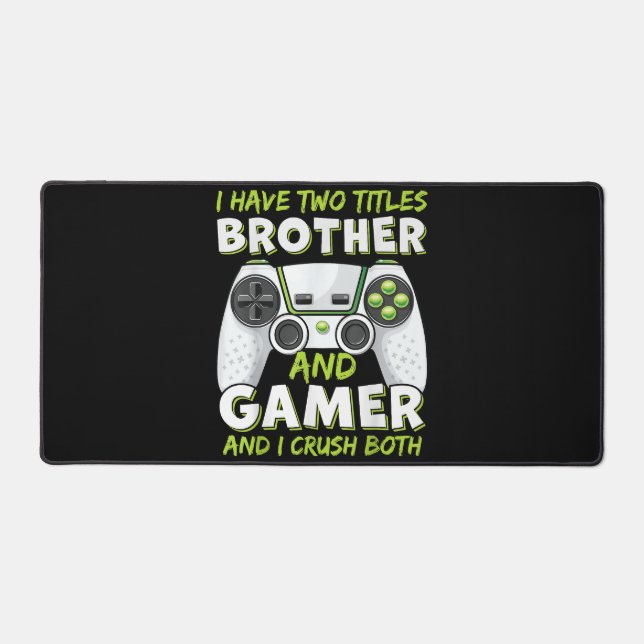 Funny Gaming Boys Girls Men Gamer Video Game Desk Mat (Front)