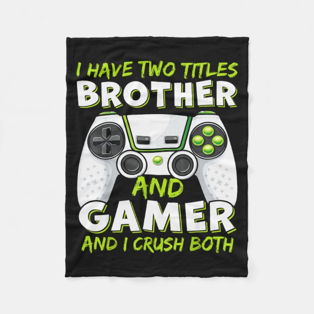 Funny Gaming Boys Girls Men Gamer Video Game  Fleece Blanket (Front)