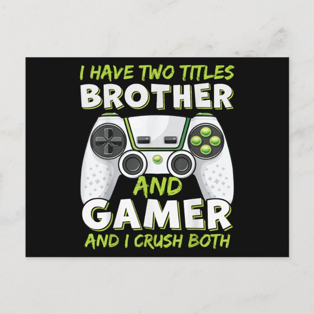 Funny Gaming Boys Girls Men Gamer Video Game Postcard (Front)