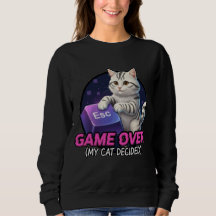 Funny Gaming Cat Gamer Gift - My Cat Decided Game