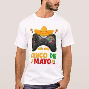 Funny Gaming Cinco De Mayo S Mexican S For Men T-Shirt