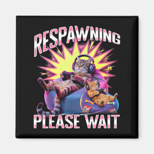 Funny Gaming Gamer Cat Magnet