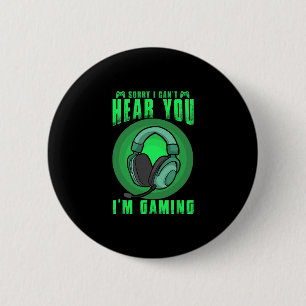 Funny Gaming Gamer Game Controller Video Gaming Fo 6 Cm Round Badge
