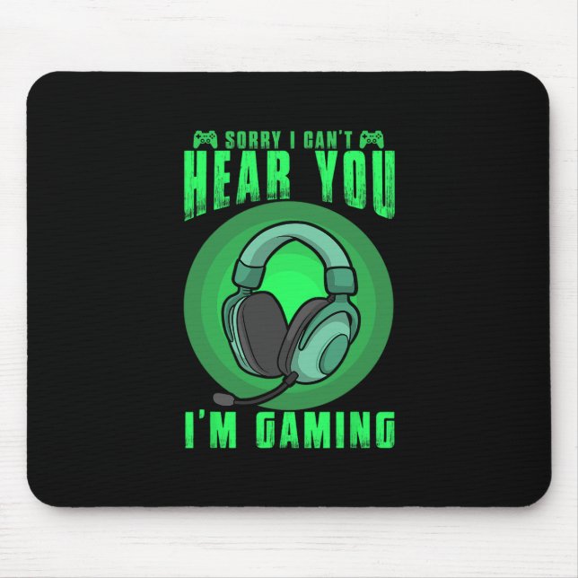 Funny Gaming Gamer Game Controller Video Gaming Fo Mouse Mat (Front)