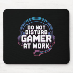 Funny Gaming Headset Humour Do Not Disturb Gamer Mouse Mat
