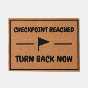 Funny Gaming Humour Minimalist Rustic Introvert Doormat