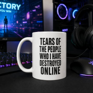 Funny Gaming Mug Tears of the People I Destroyed