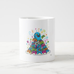 Funny Gaming Never Ends  Large Coffee Mug