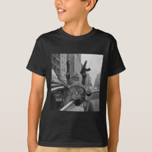 Funny Gangster Cat Thug Meme Street Lover Cats  T-Shirt