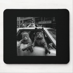 Funny Gangster Cats Men Women Lover Cat Street Gra Mouse Mat