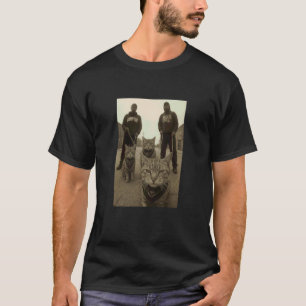 Funny Gangster Cats West Coast Kitten Meme T-Shirt