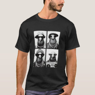 Funny Gangster Doves Hip Hop Rap Street Urban Anim T-Shirt