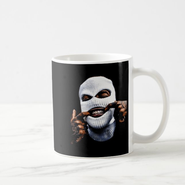 Funny Gangster Gangsta Hip Hop Hiphop Gold Teeth H Coffee Mug (Right)