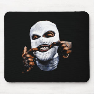 Funny Gangster Gangsta Hip Hop Hiphop Gold Teeth H Mouse Mat