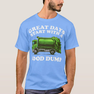 Funny Garbage Truck Design Kids Men Women Dump Tra T-Shirt