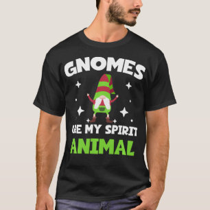 Funny Garden Gnomes Lucky Gnomes Are My Spirit Ani T-Shirt