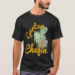 Funny Garden Saying Garden Chef Frog Elf with Flow T-Shirt