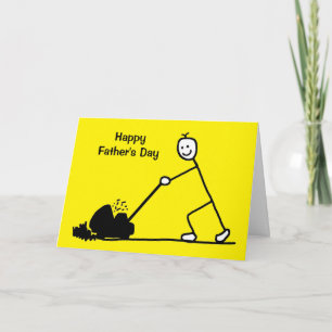 Funny Gardener Cartoon Father's Day Card