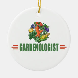 Funny Gardener Ceramic Tree Decoration