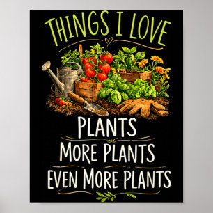 Funny Gardener Humour Vegetable Garden Lover Poster